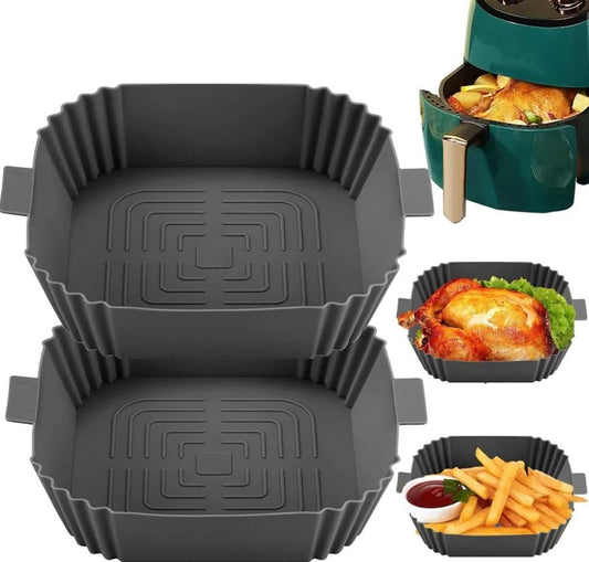 Silikon Backform für Heißluftfritteuse-Backpapier Heißluftfritteuse Zuschnitte,Silikonform