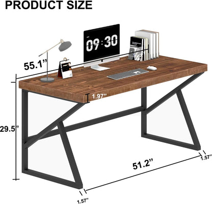 Schreibtisch Holz Computertisch Massivholz Rustikal Echtholz Schreibtische Für Homeoffice